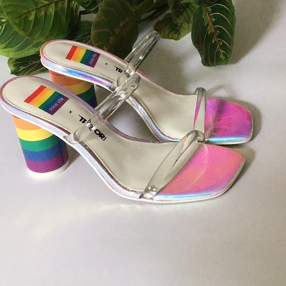 Dolce Vita Rainbow Noles Heels - Picture 9 of 15